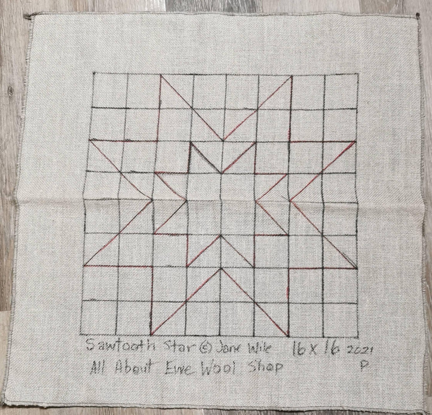 SAWTOOTH STAR Pattern - All About Ewe Wool Shop