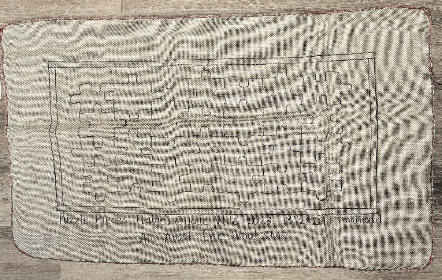 PUZZLE PIECES (Large) Pattern - All About Ewe Wool Shop