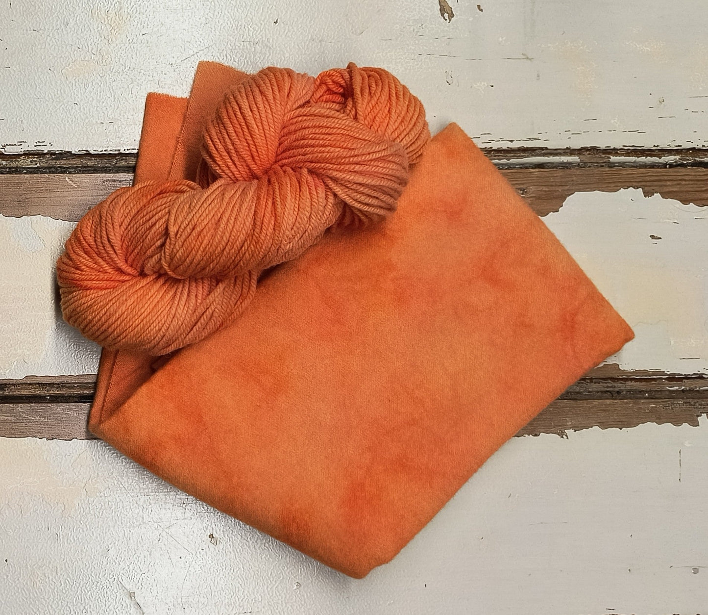 Orange 01 M Hand Dyed Wool Yarn (Wholesale)
