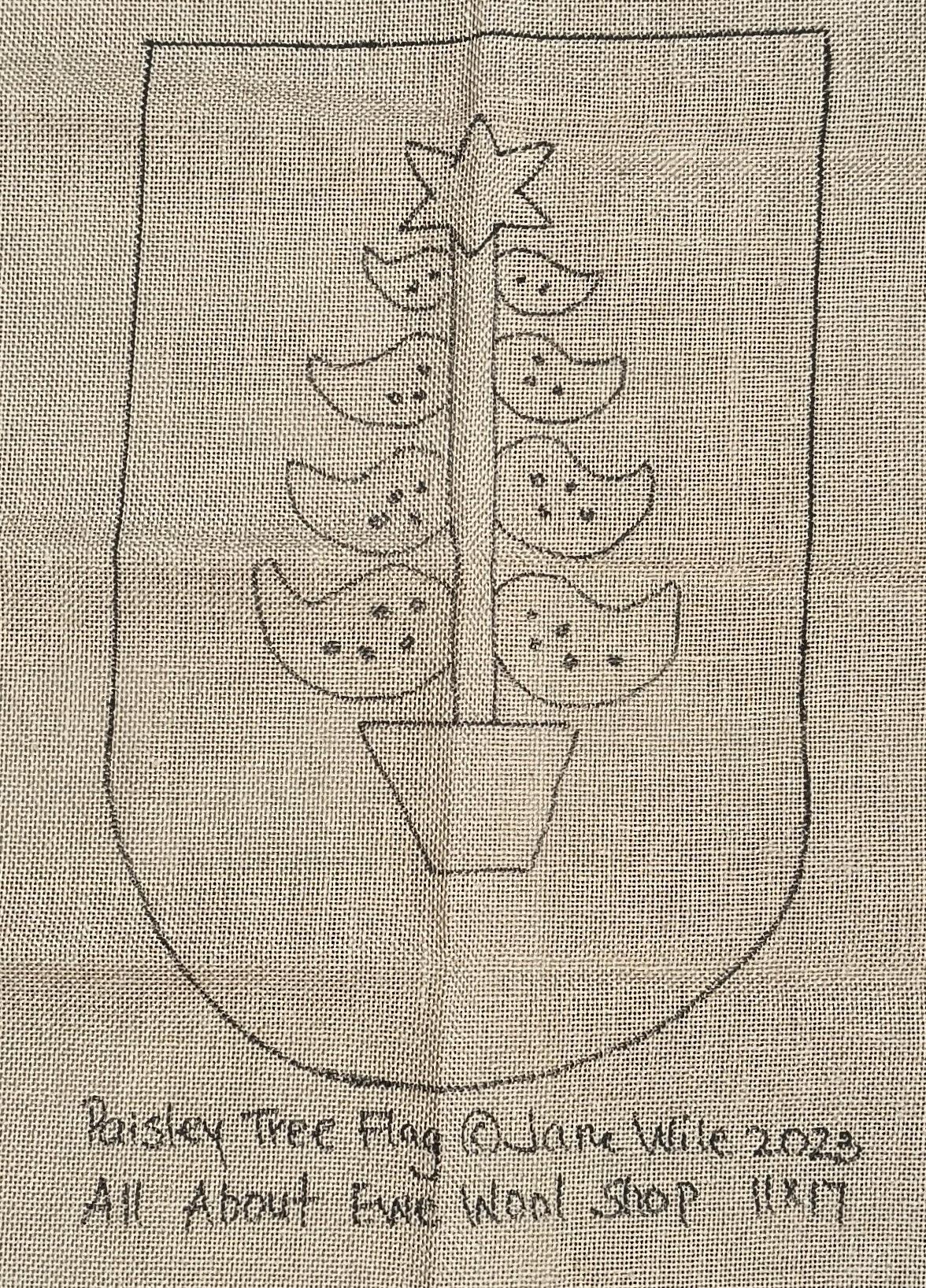 PAISLEY TREE Flag Pattern - All About Ewe Wool Shop