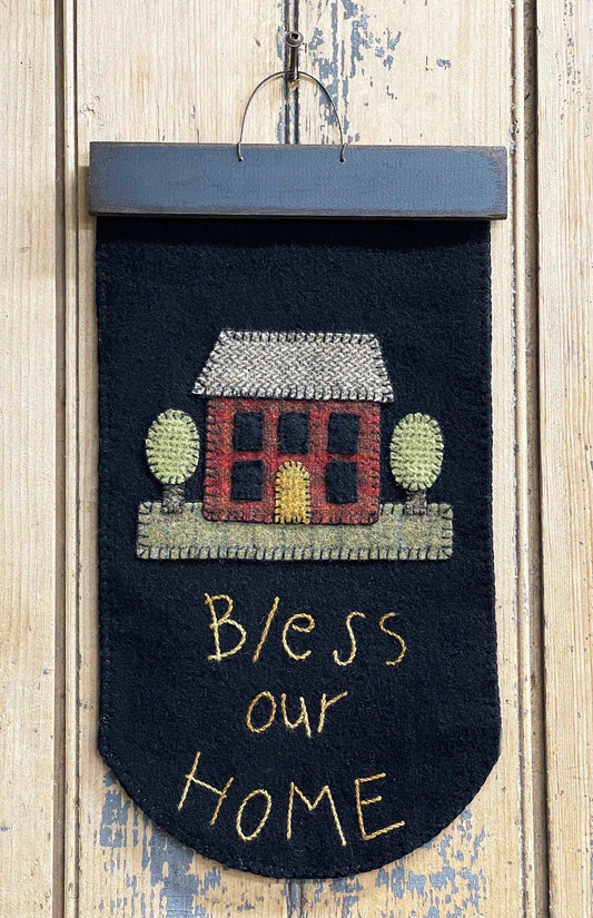 BLESS OUR Home Flag Digital Download - All About Ewe Wool Shop