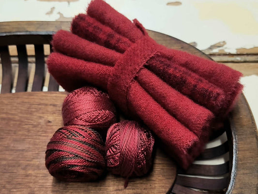 CHILI PEPPER BUNDLE Hand Dyed Wool