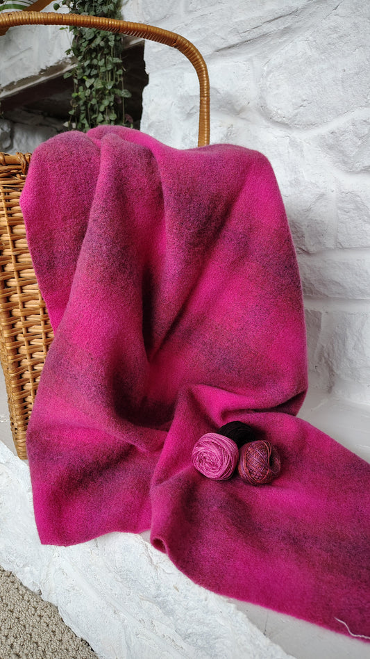 Raspberry Sorbet Hand Dyed CS Wool