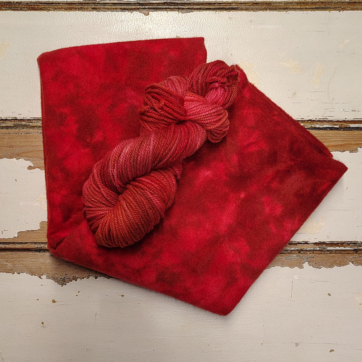 Red Cardinal Hand Dyed Wool Yarn