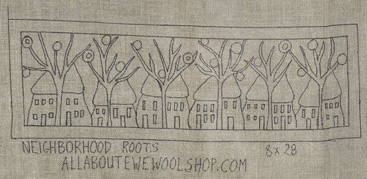 NEIGHBOURHOOD ROOTS - WIDE Pattern on Linen