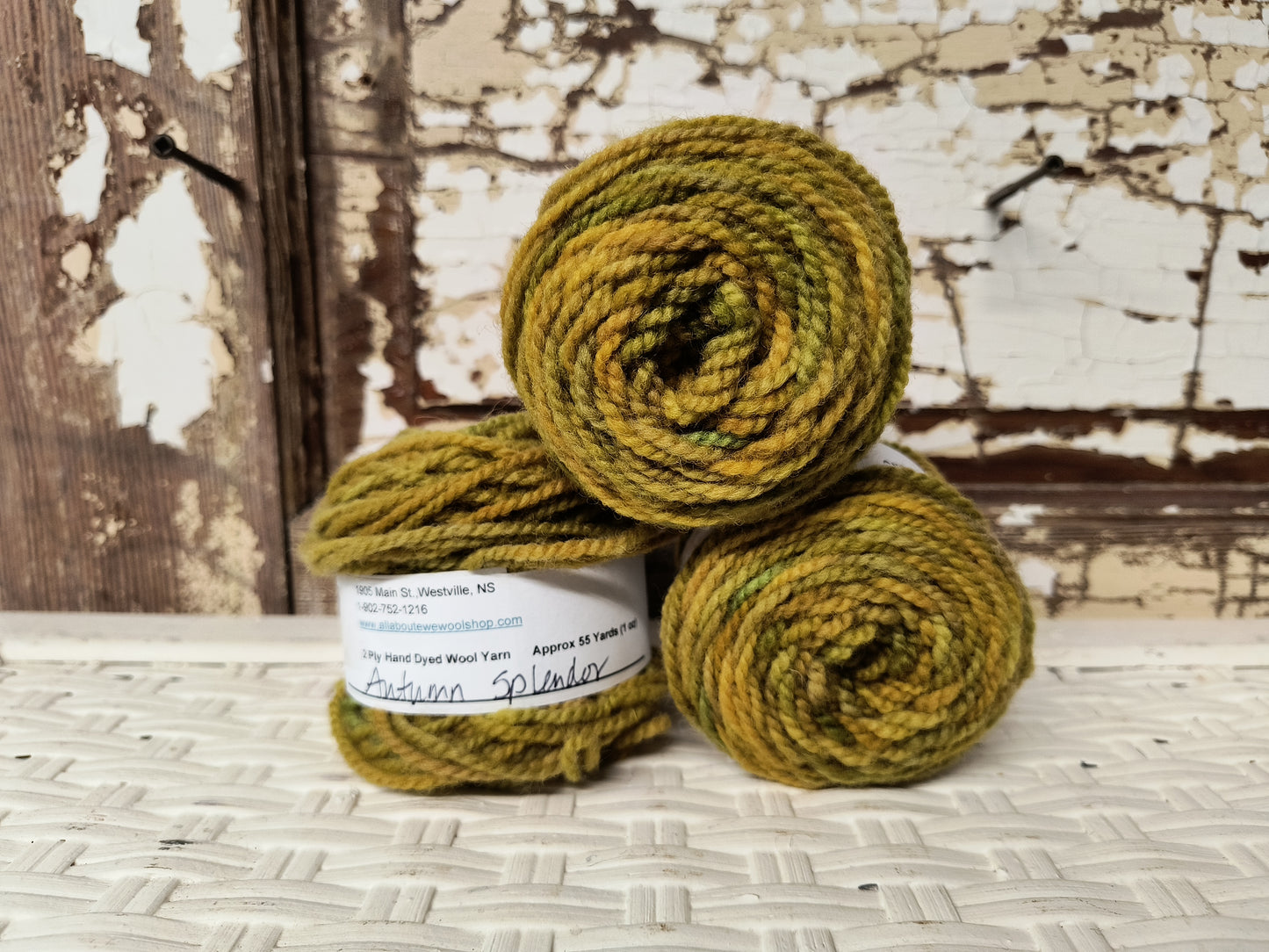 Autumn Splendor Hand Dyed Wool Yarn Cake