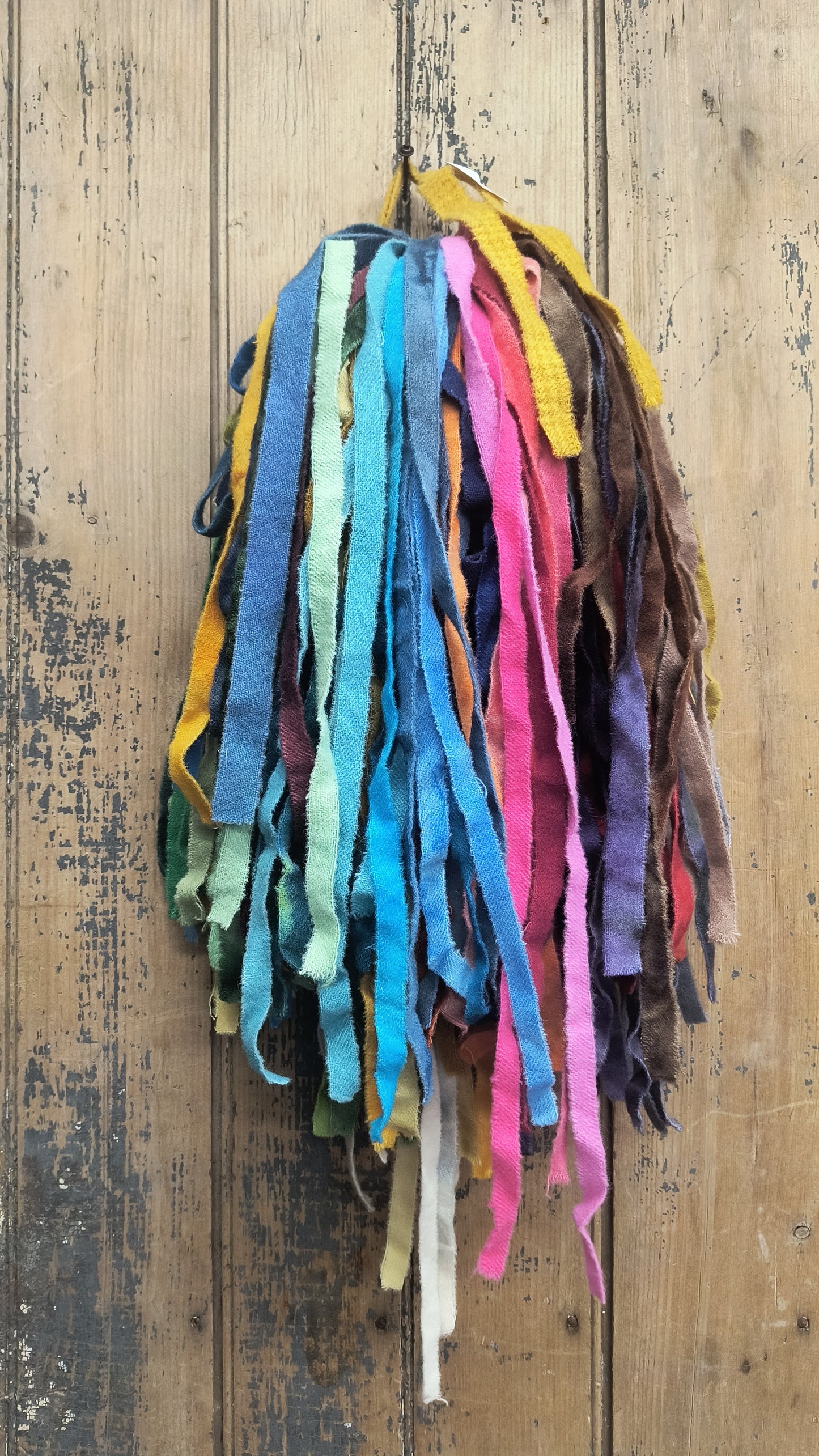 CLEARANCE | 1/2" Wide | 1lb Wool Strips E | Hand Dyed