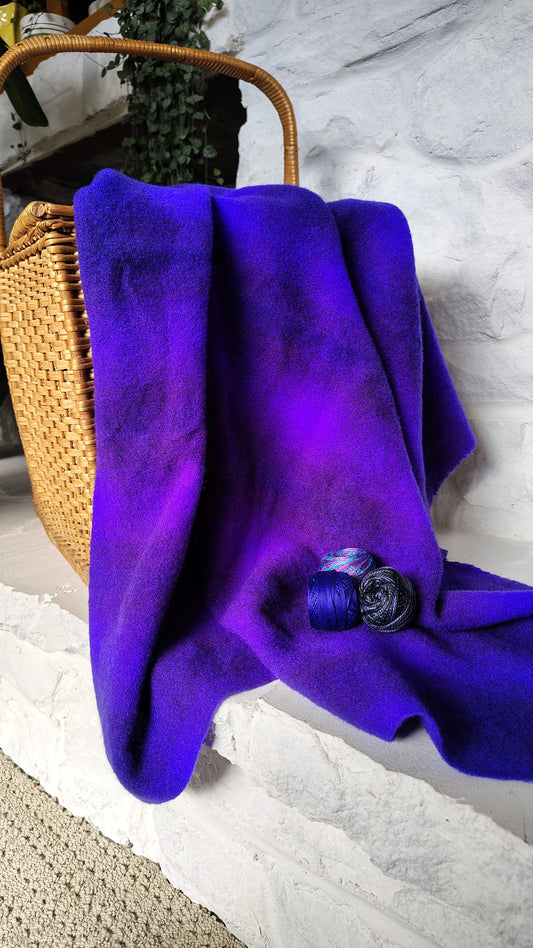 Brilliant Violet Hand Dyed CS Wool