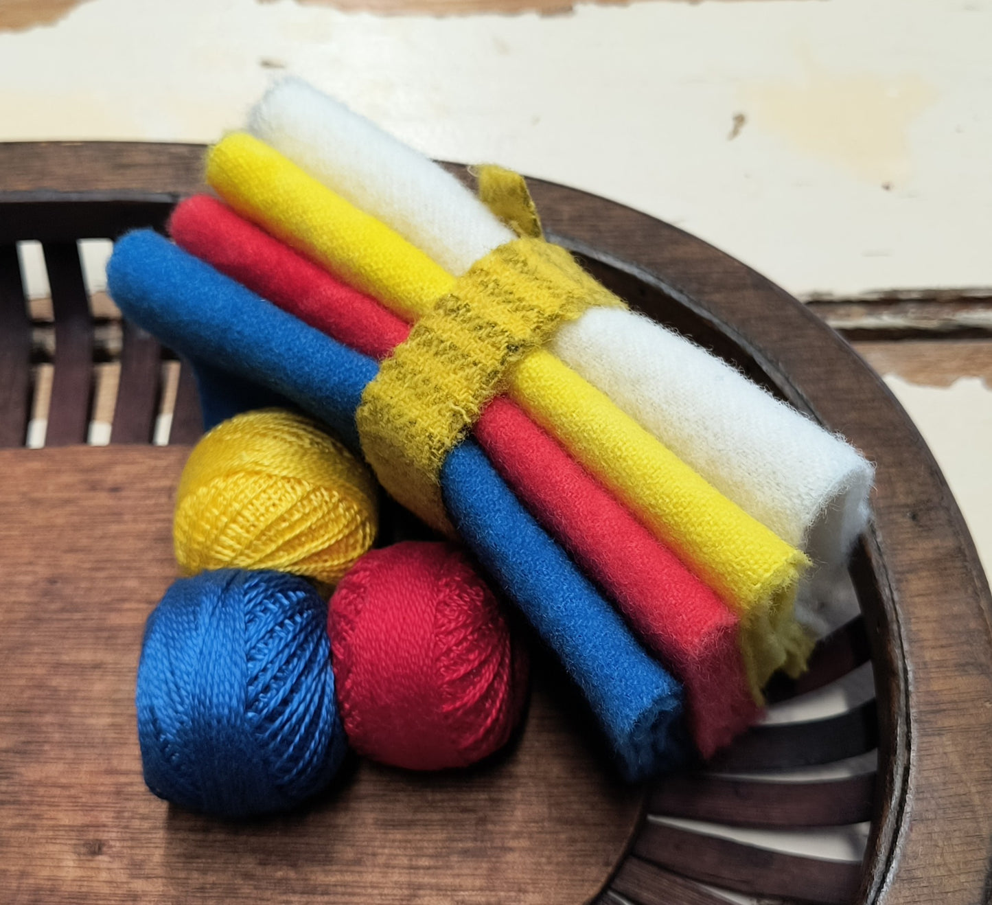 PATRIOTIC BUNDLE Hand Dyed Wool