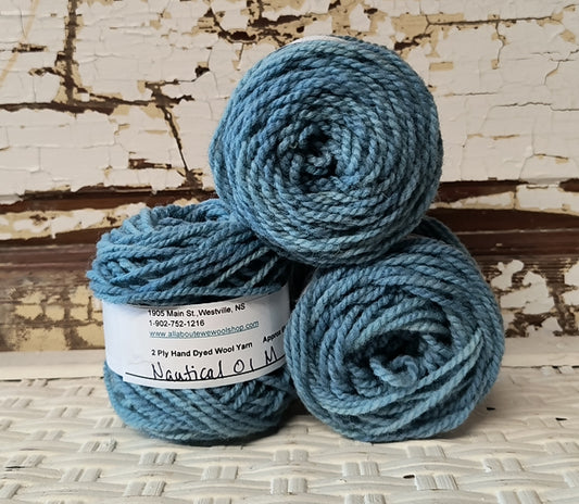 Nautical 01 M Hand Dyed Wool Yarn Cake