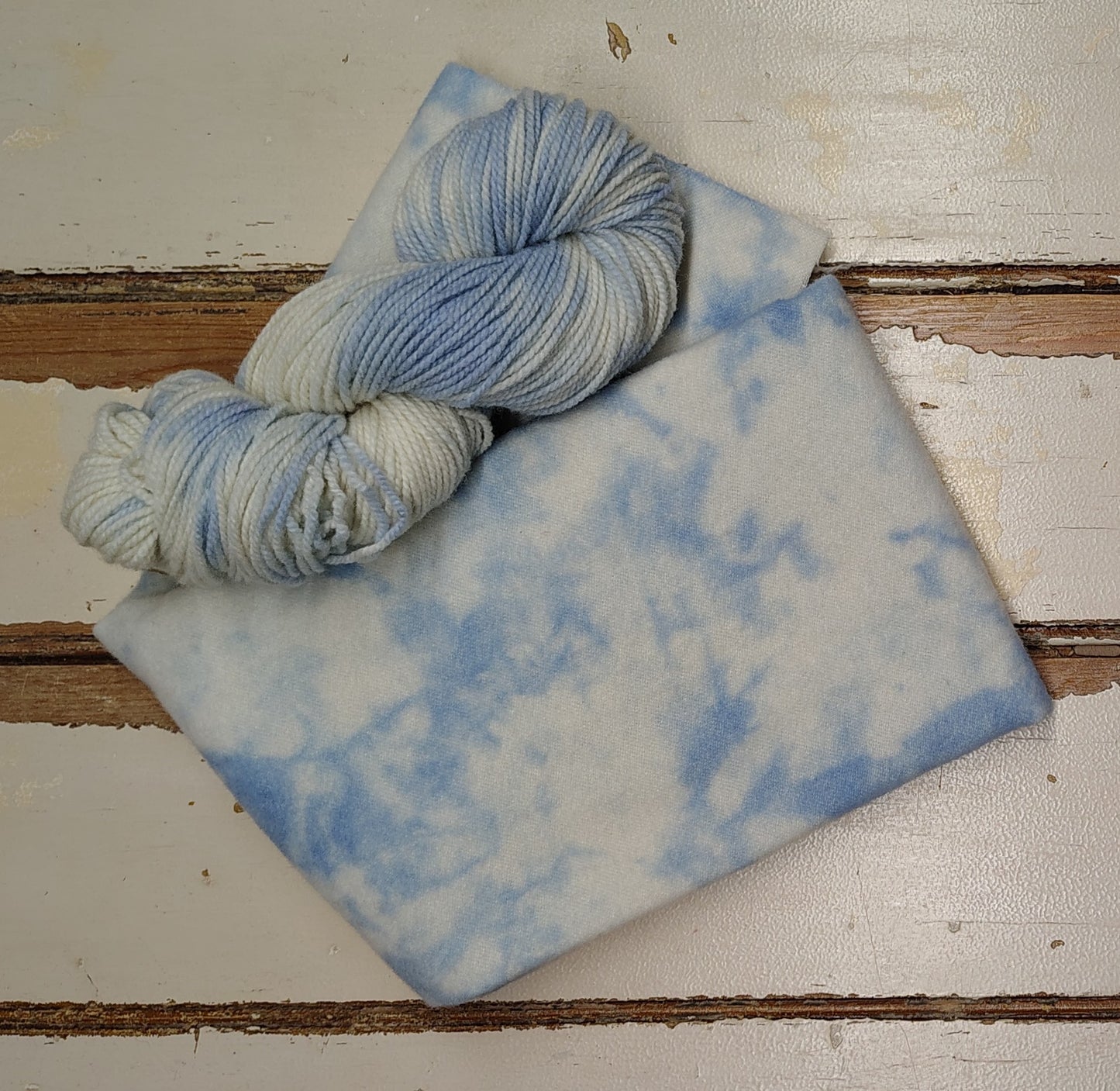 Summer Sky Hand Dyed Wool Yarn