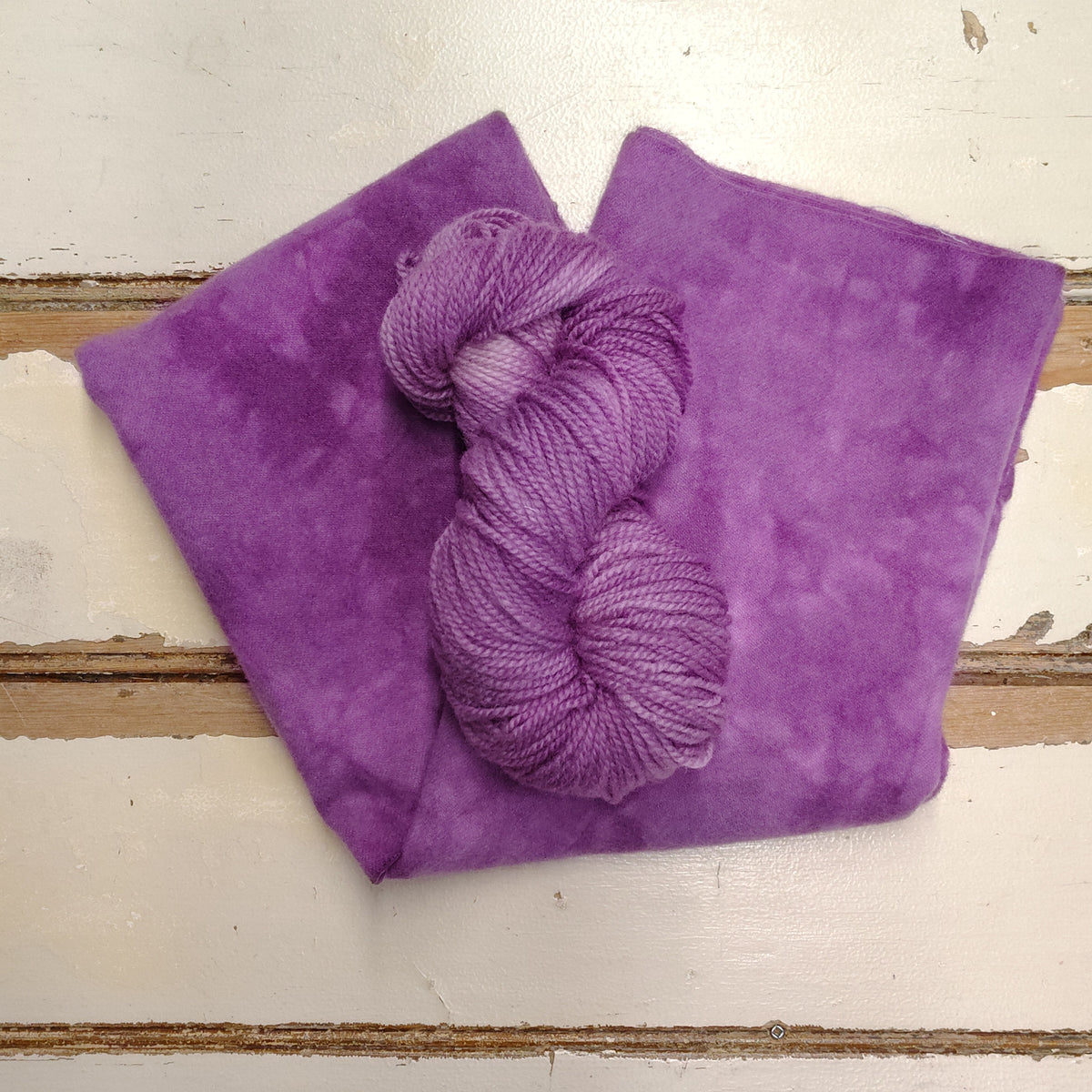 Mulberry Mist Hand Dyed Wool Yarn