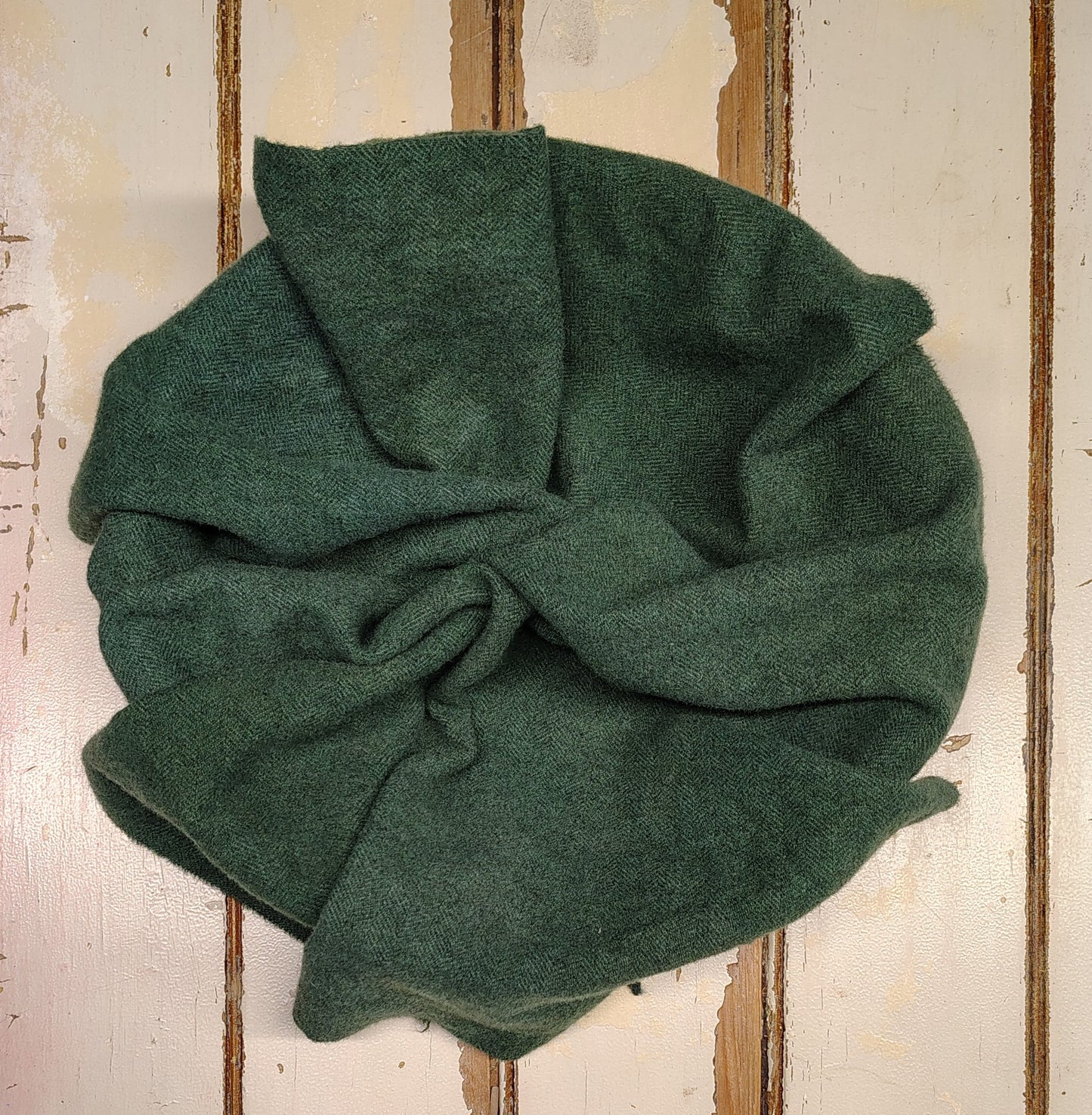 Evergreen Hand Dyed Herringbone Wool