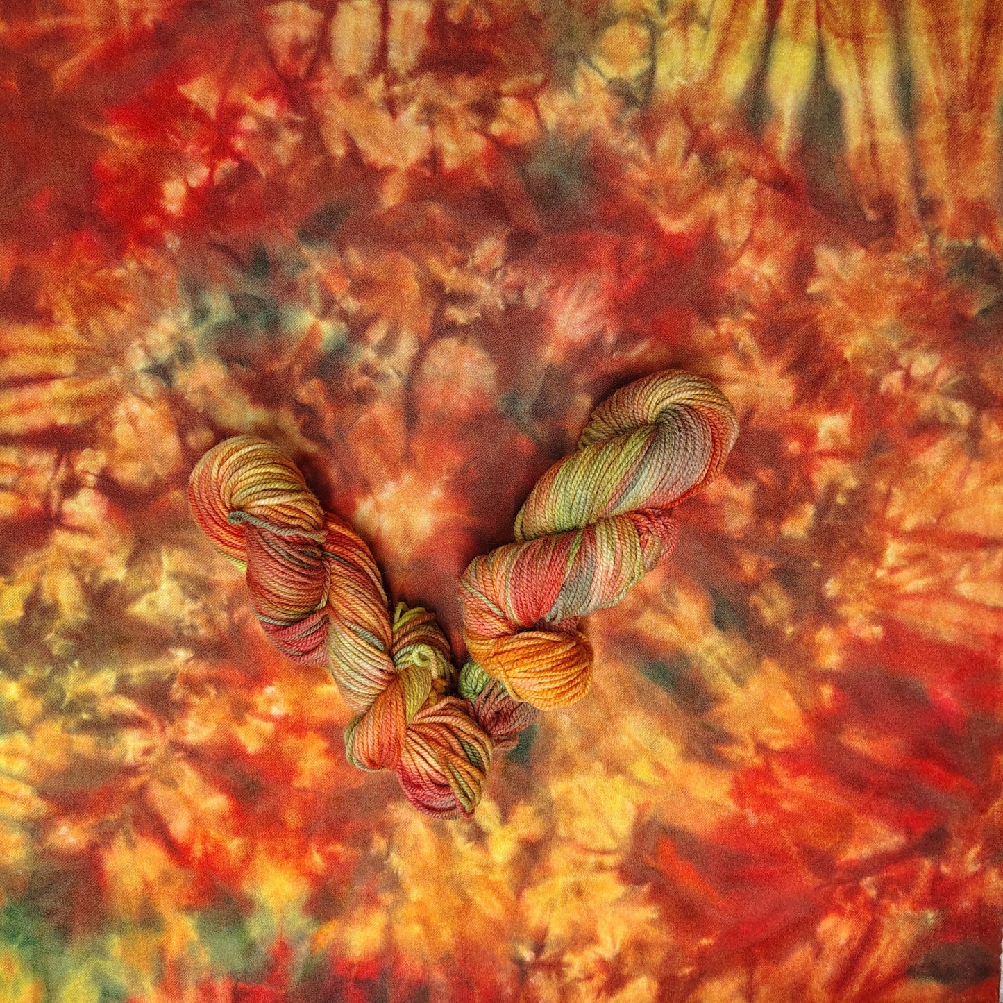 Autumn Bloom Hand Dyed Wool