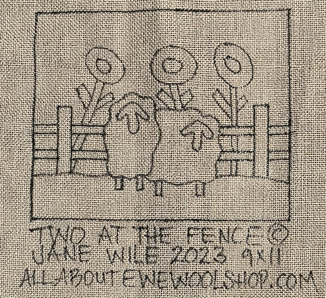 TWO AT THE FENCE Pattern