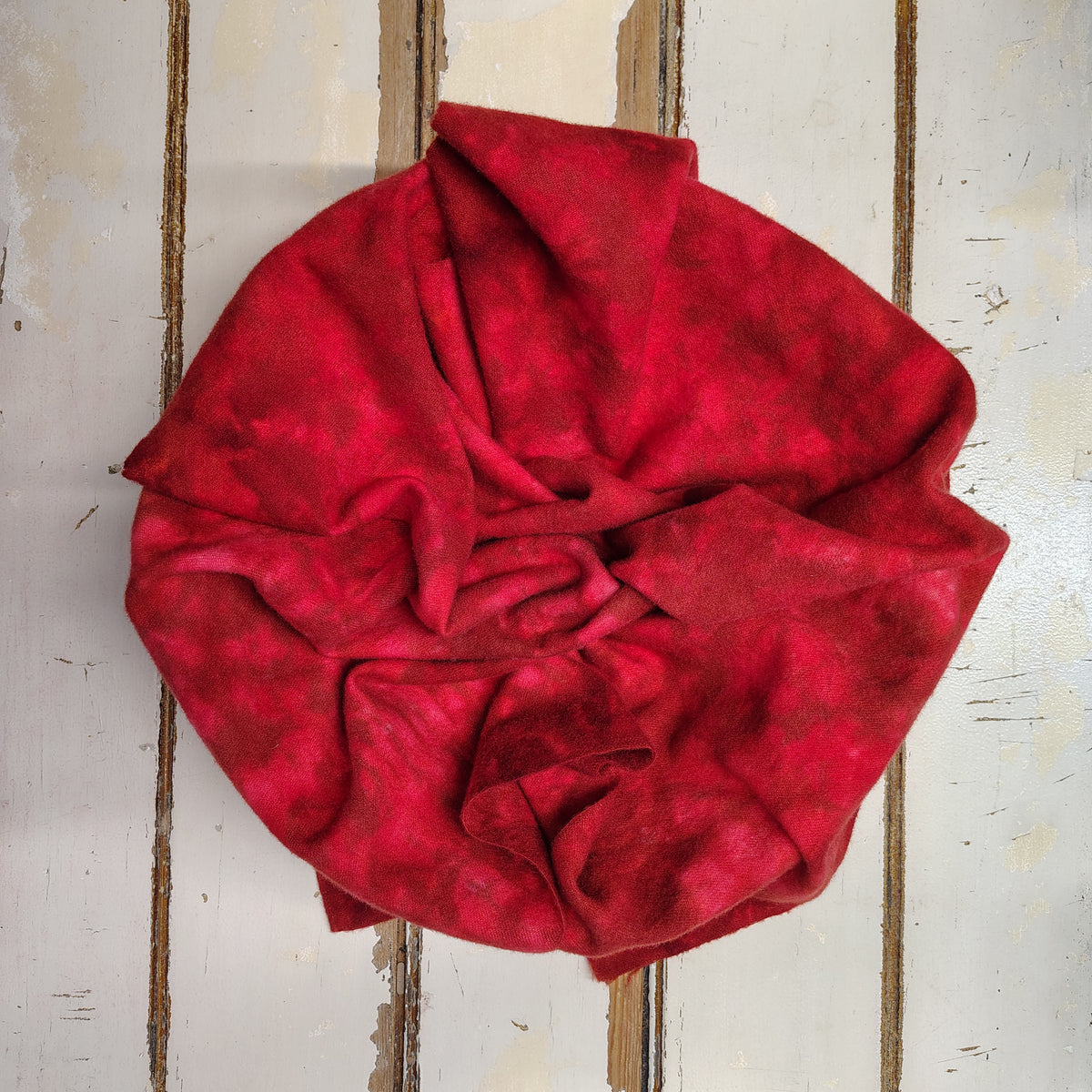 Red Cardinal Hand Dyed Wool