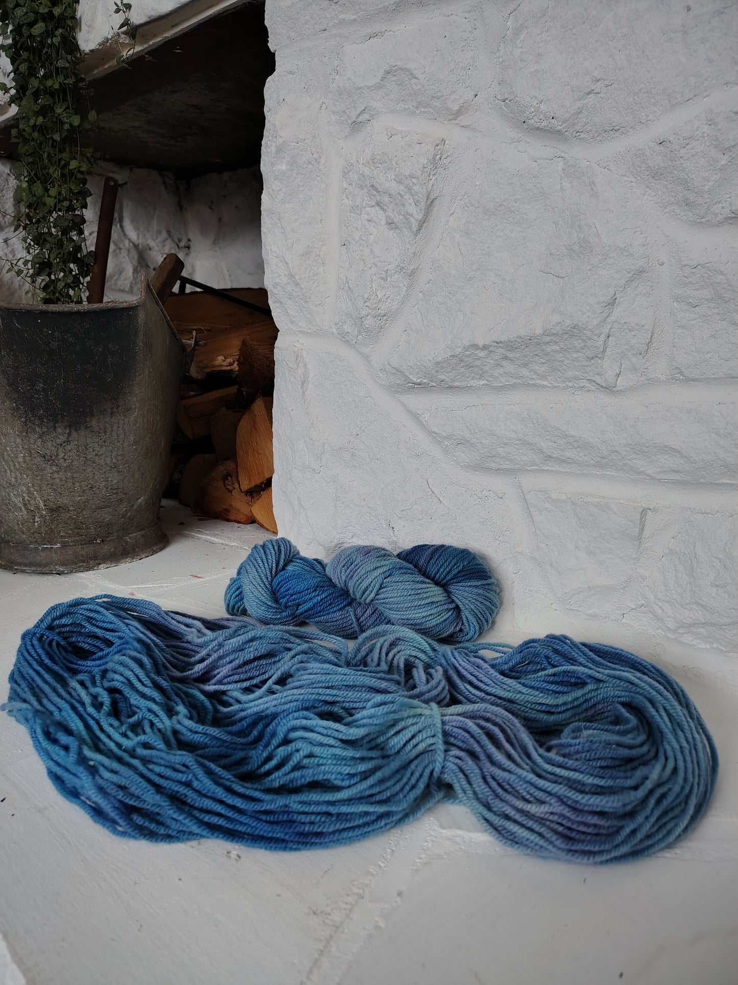 Hand Dyed Wool Yarn