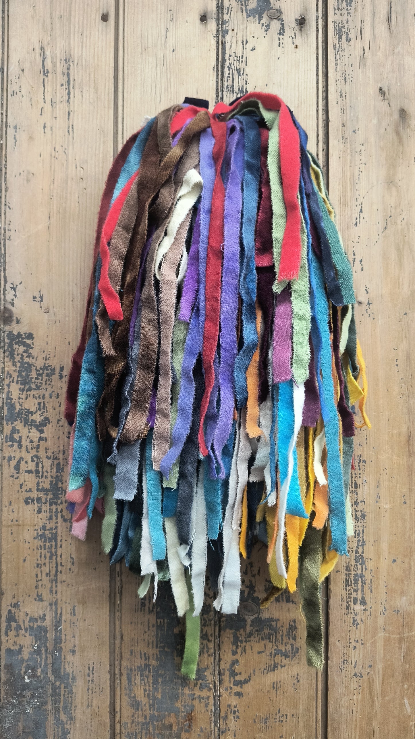 CLEARANCE | 1/2" Wide | 1lb Wool Strips A | Hand Dyed