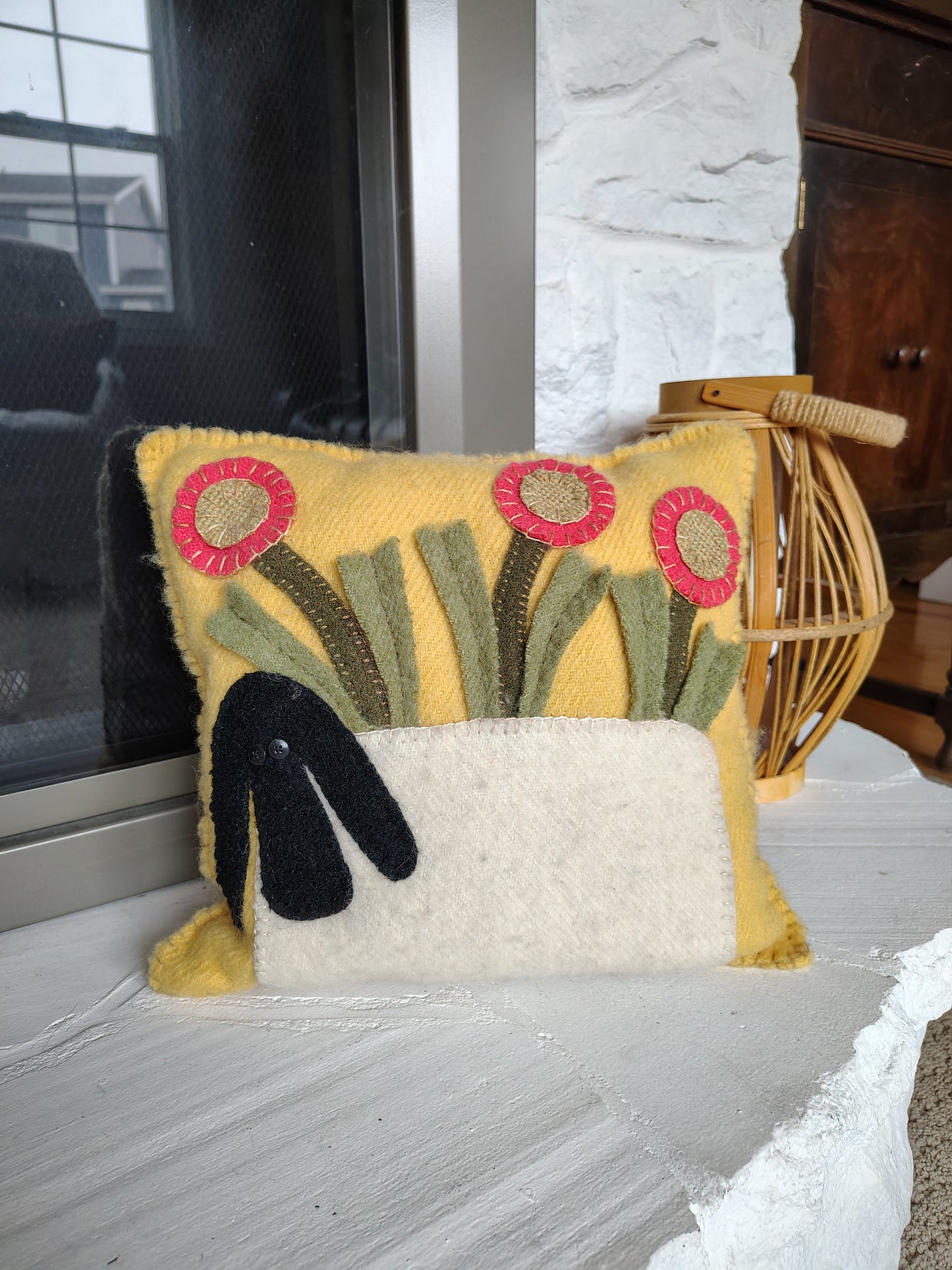 Sheep Pillow - Completed Piece
