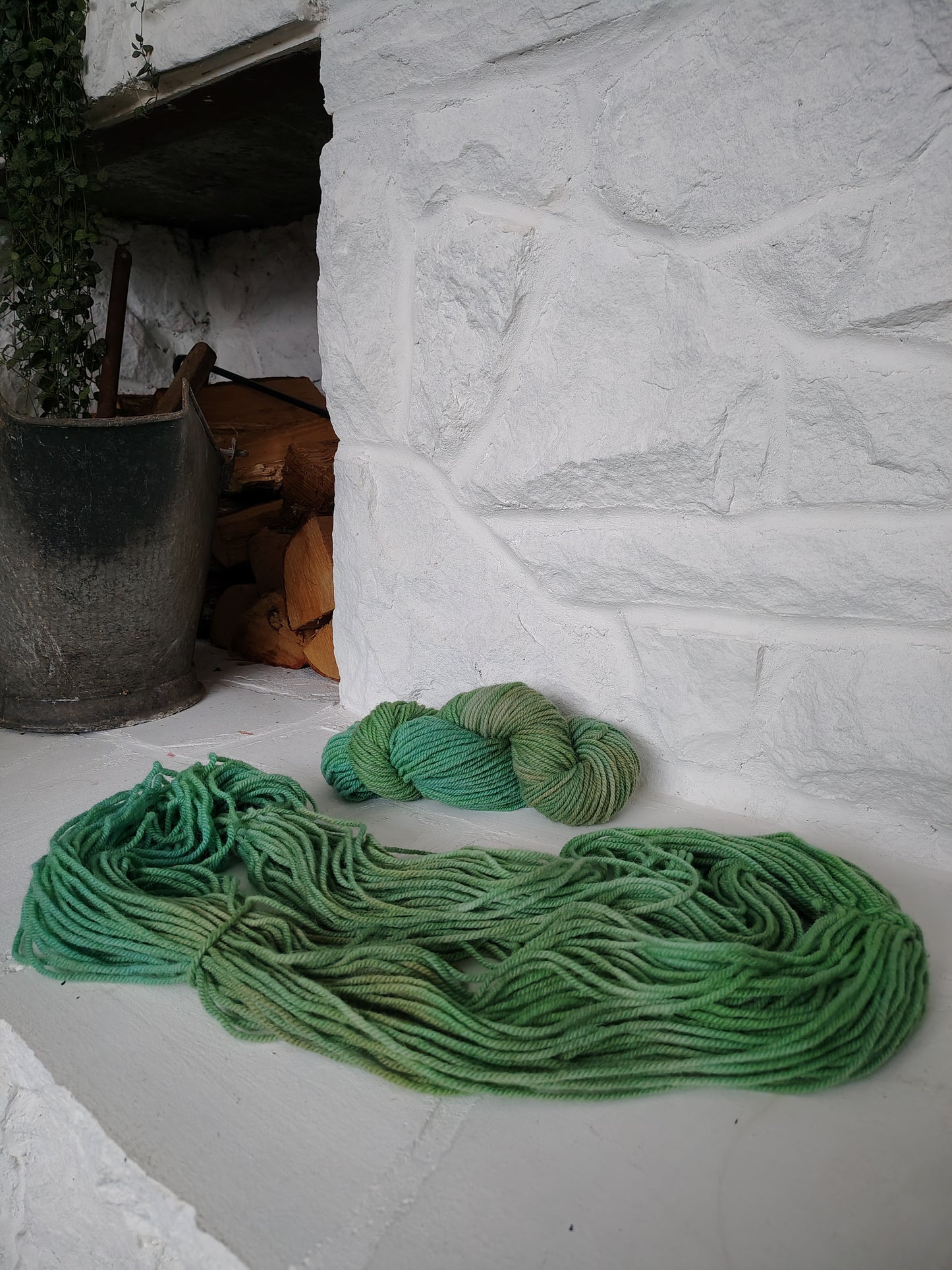 Hand Dyed Wool Yarn