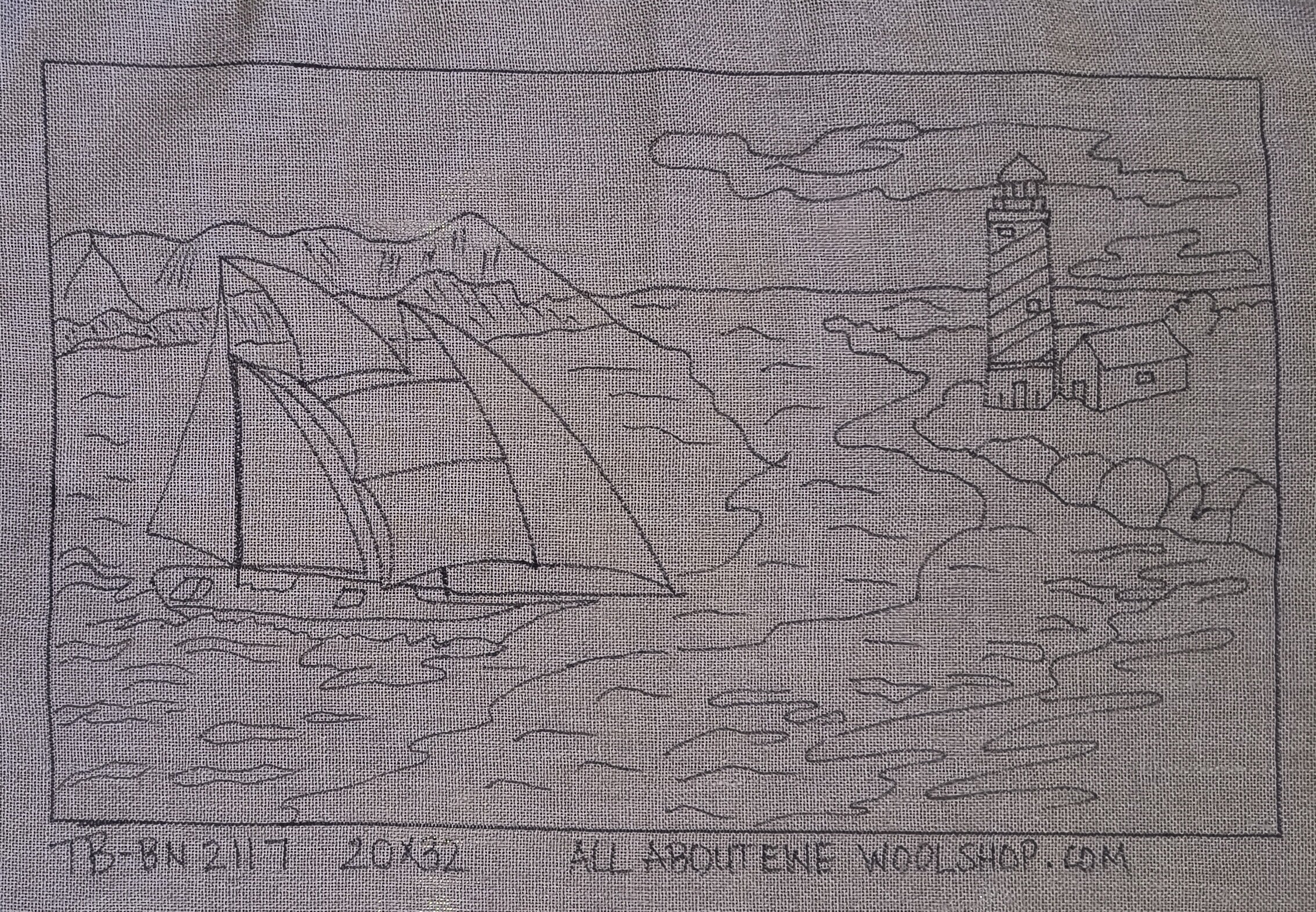 Bluenose BN2117 Pattern on Linen All About Ewe Wool Shop