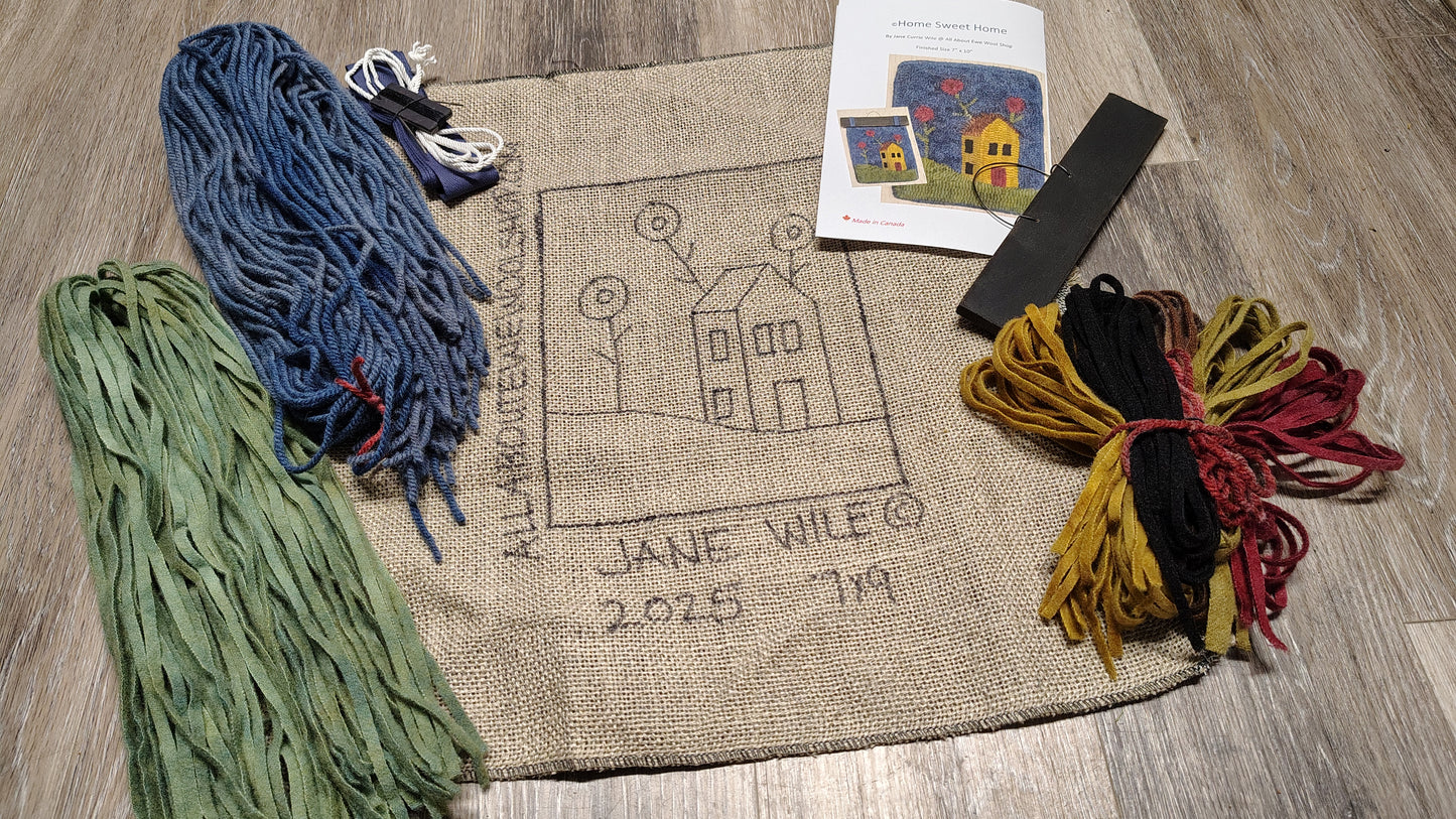 Home Sweet Home Rug Hooking Kit