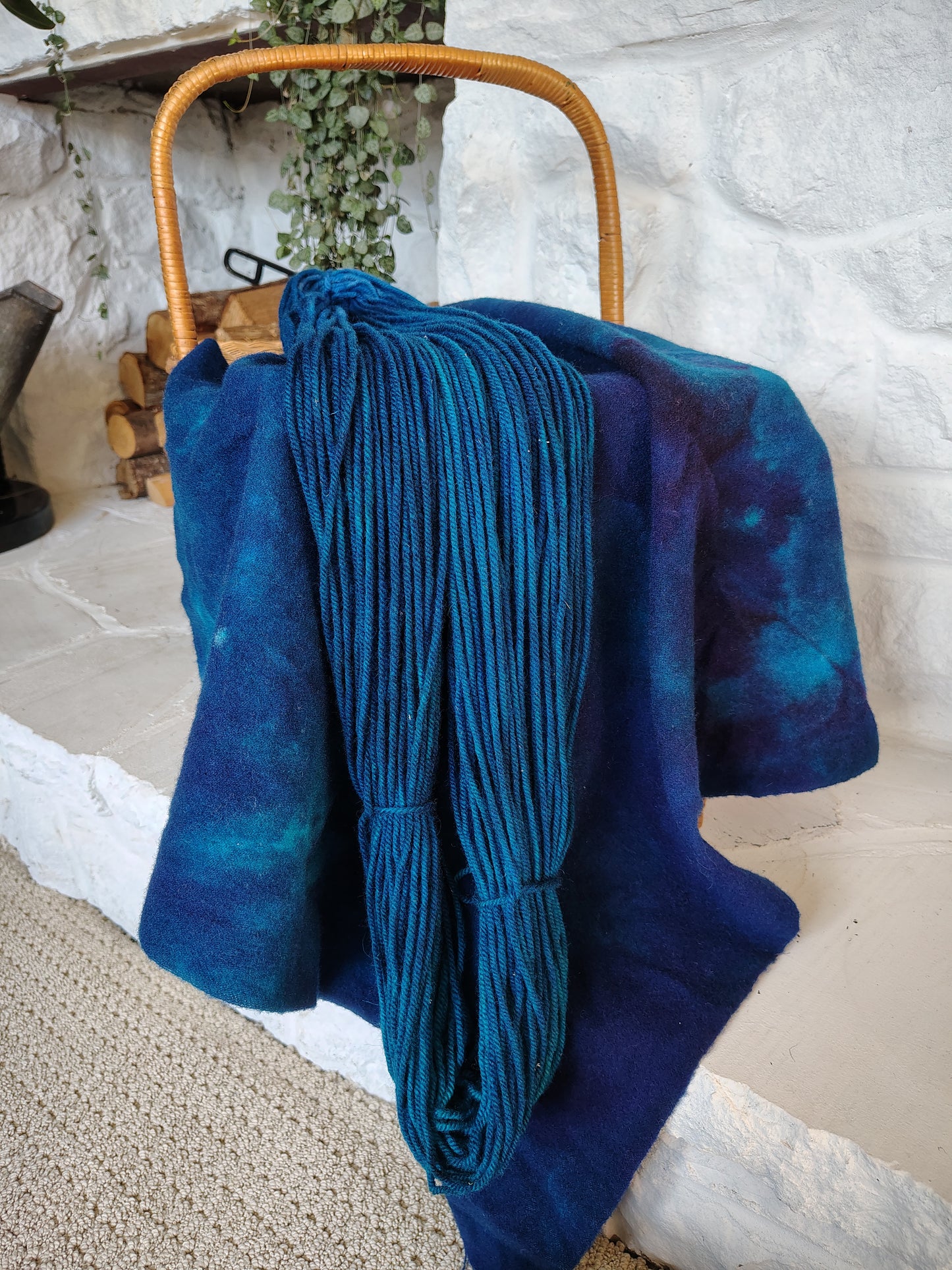Bahama Blue A Hand Dyed Wool
