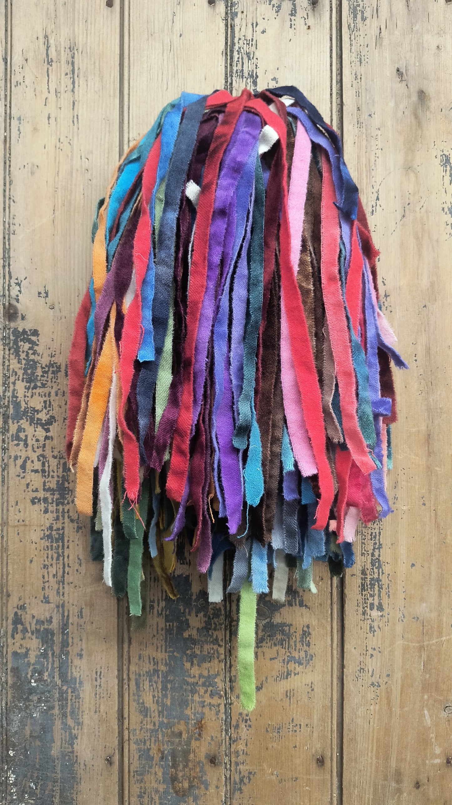 CLEARANCE | 1/2" Wide | 1lb Wool Strips A | Hand Dyed