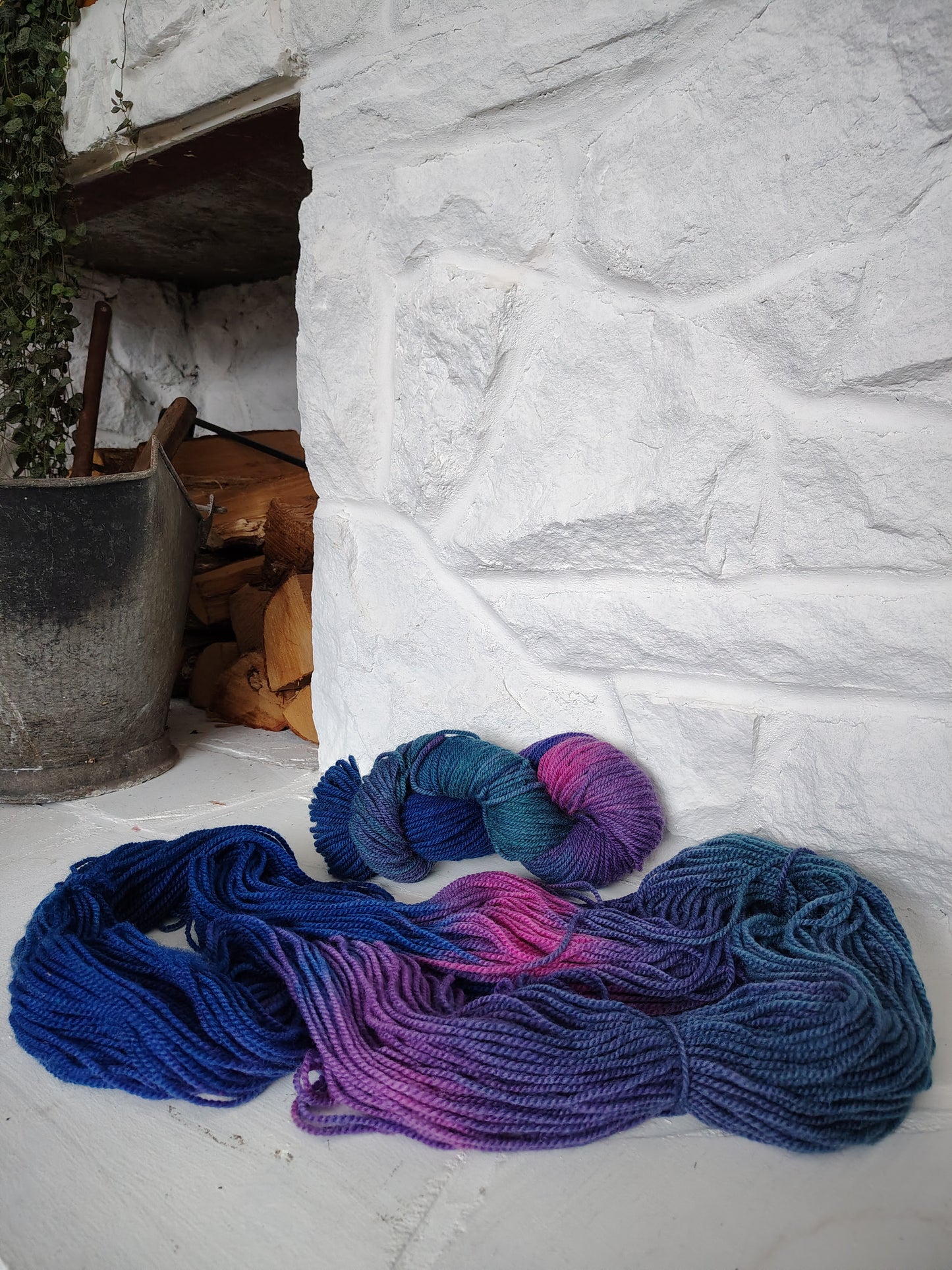 Hand Dyed Wool Yarn