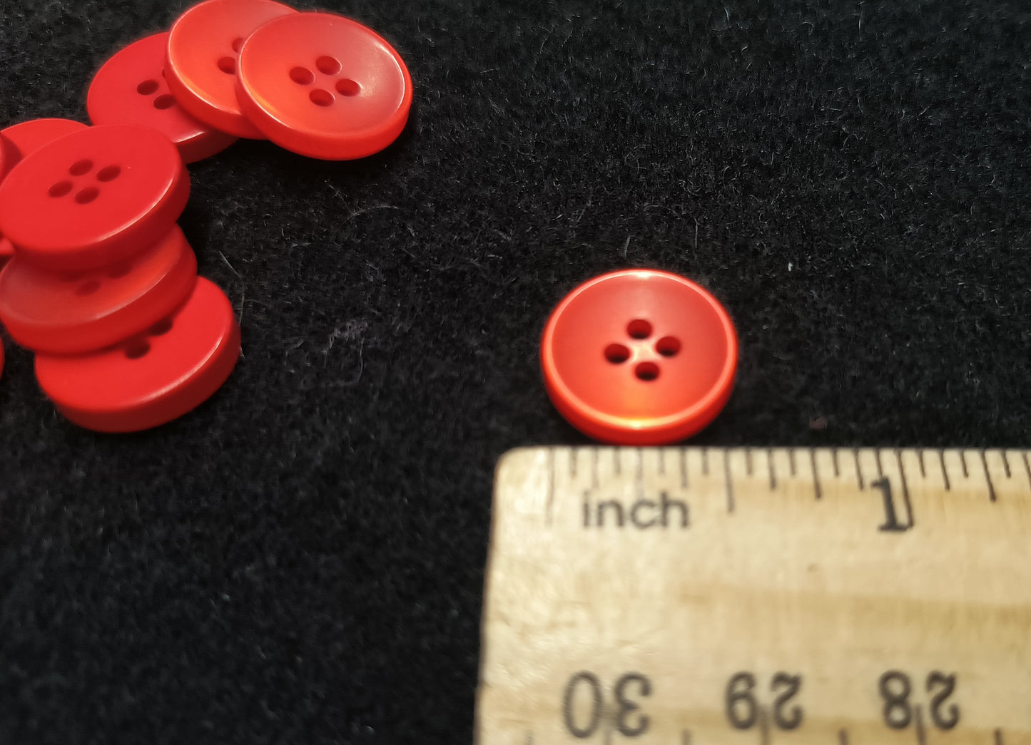 Buttons - Red Orange