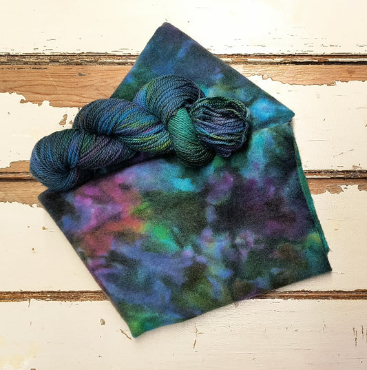 Peacock Hand Dyed Wool Yarn
