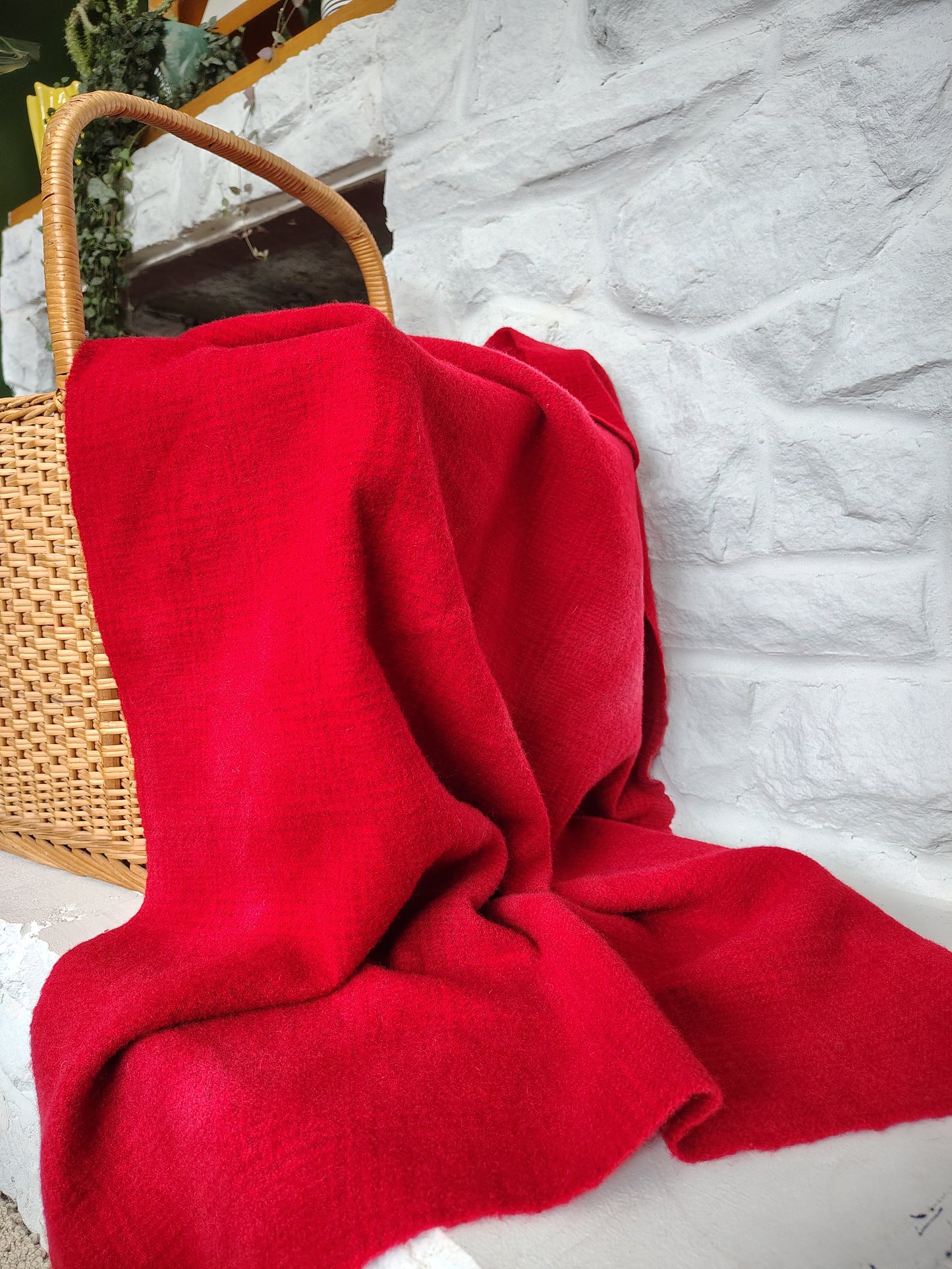 Bright Red Hand Dyed Wool Fat Sixteenth Bundle