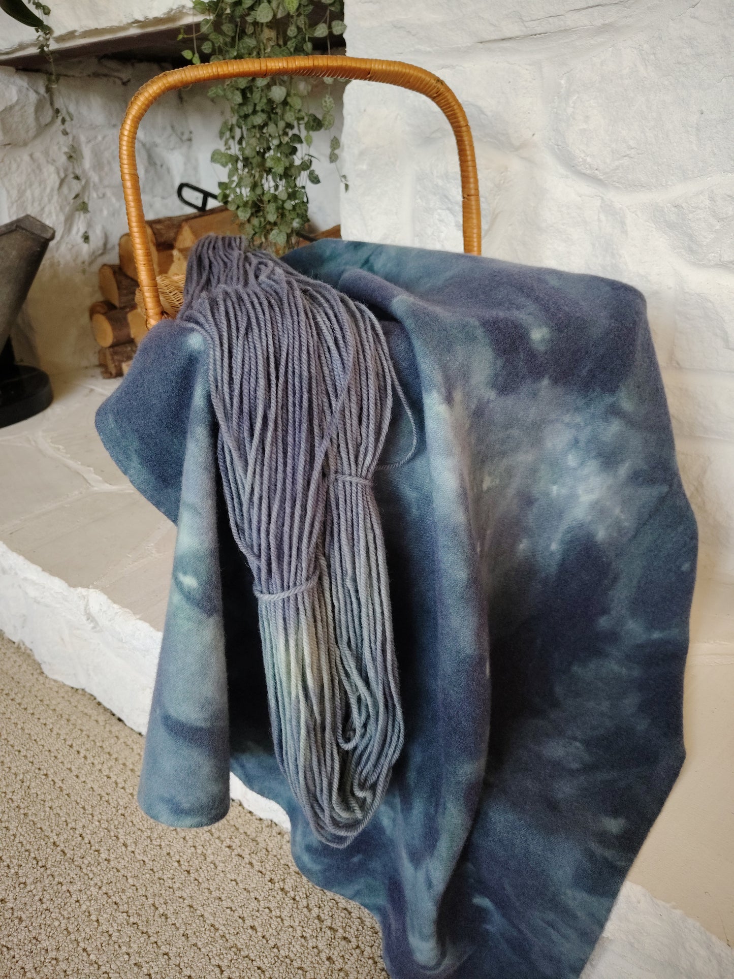 Slate Blue A Hand Dyed Wool