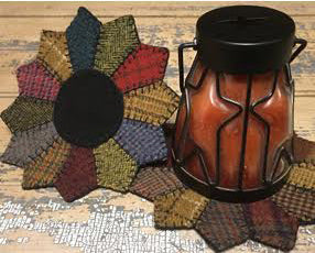 Dresden Plate (Small) Wool Mat Digital Download