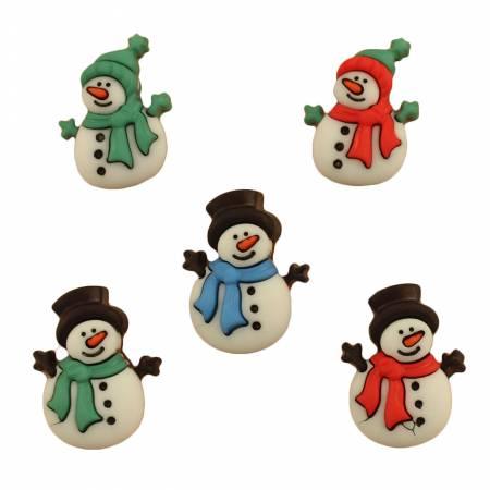 Buttons Galore - Jolly Snowmen - All About Ewe Wool Shop