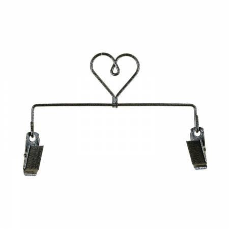6in Heart Metal Hanger - All About Ewe Wool Shop