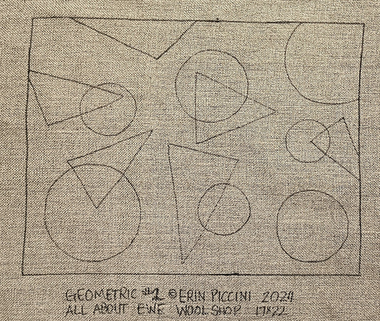 a piece of cloth with a drawing on it