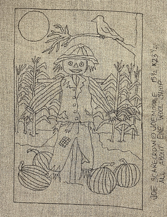 a drawing of a man with an umbrella