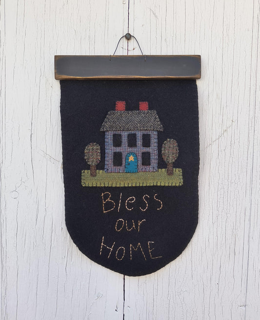 Bless Our Home - Completed Piece - All About Ewe Wool Shop
