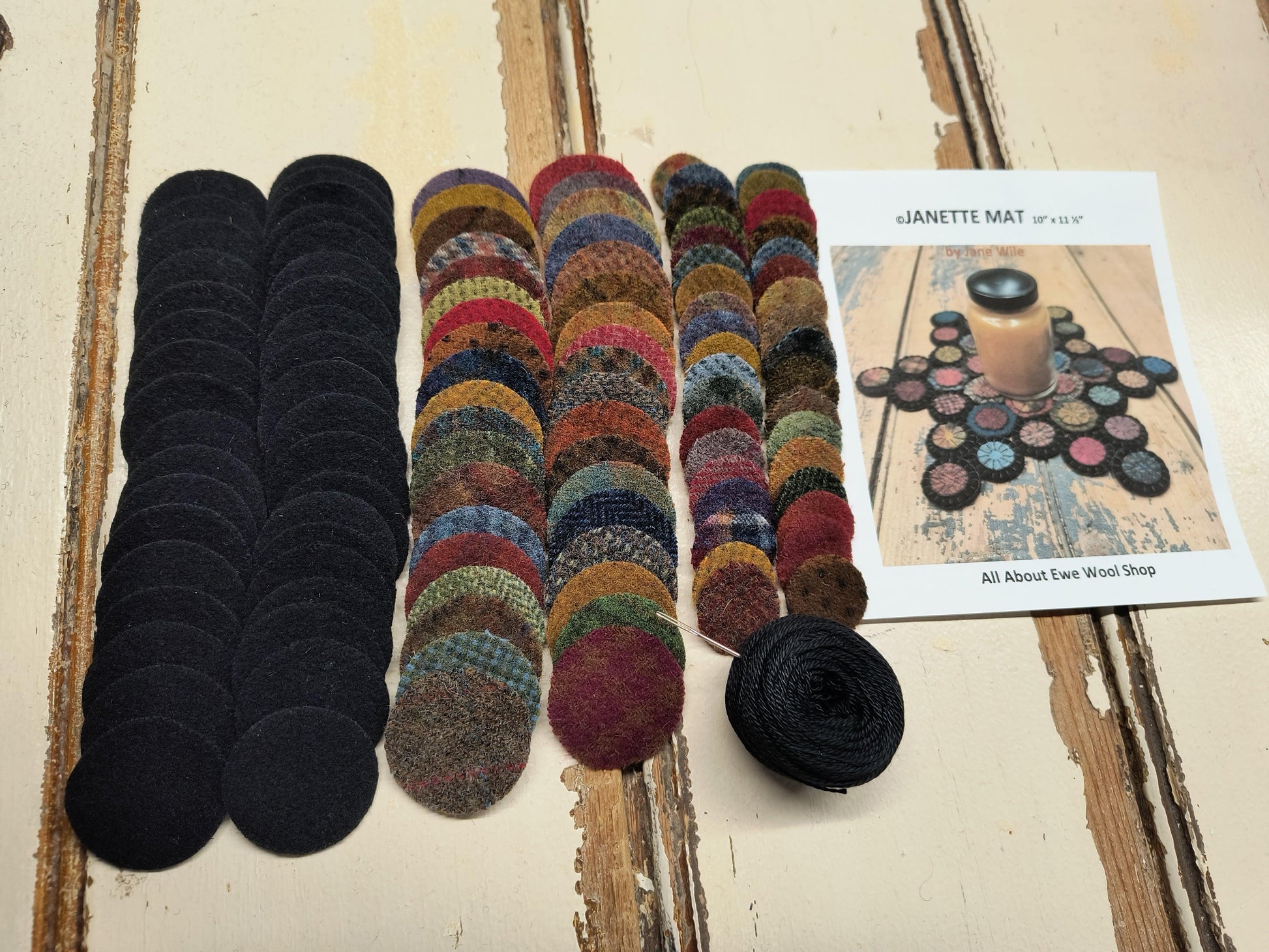 Janette Mat Kit (Medium) | Pre-Cut - All About Ewe Wool Shop