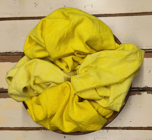SUN YELLOW (Mottled) VALUES | Set of 4 Hand Dyed Wool - All About Ewe Wool Shop