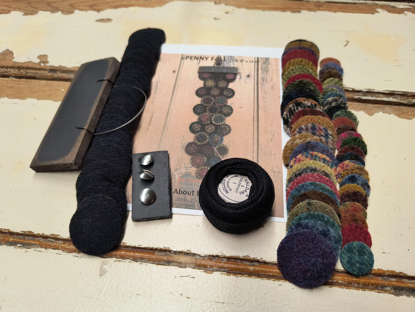 PENNY FALL (Small) Hanging Kit | Pre-Cut - All About Ewe Wool Shop