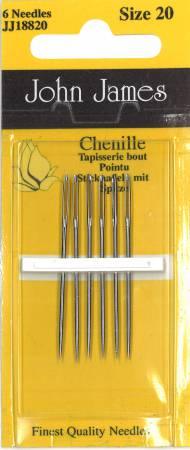 John James Chenille Needles Size 20 - All About Ewe Wool Shop
