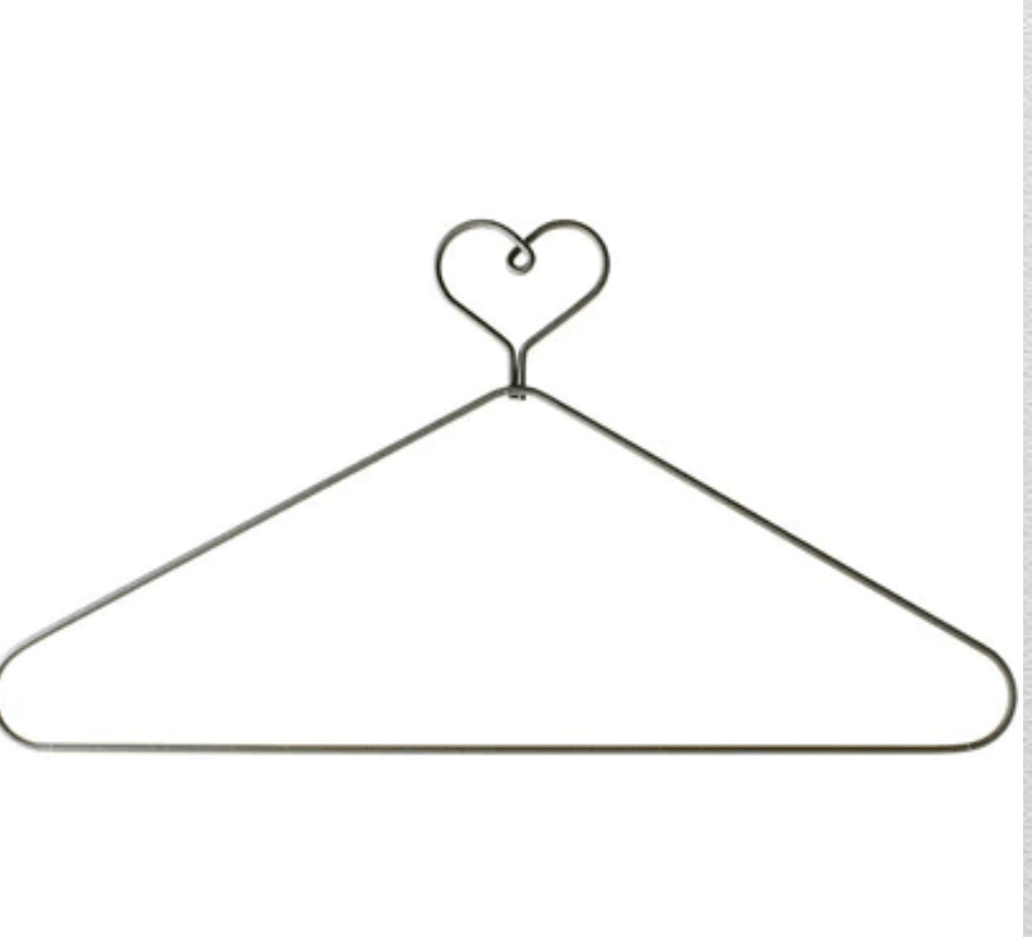 4in Open Heart Metal Hanger - All About Ewe Wool Shop