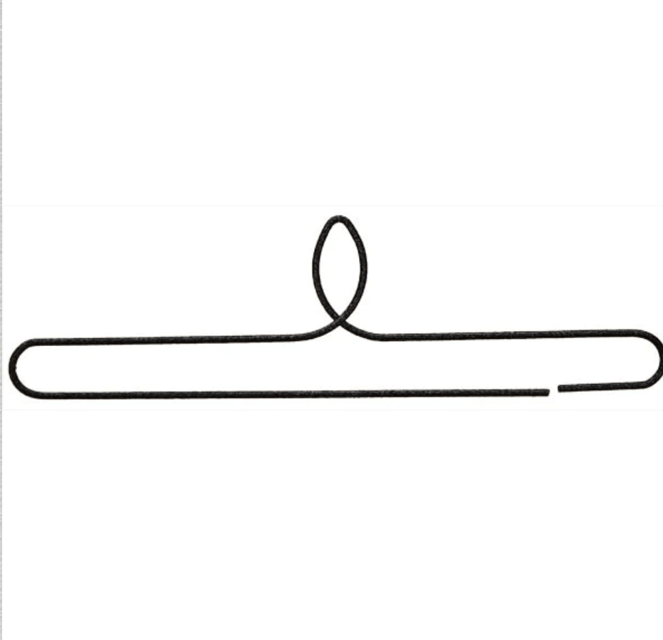 7in Split Leaf Metal Hanger - All About Ewe Wool Shop