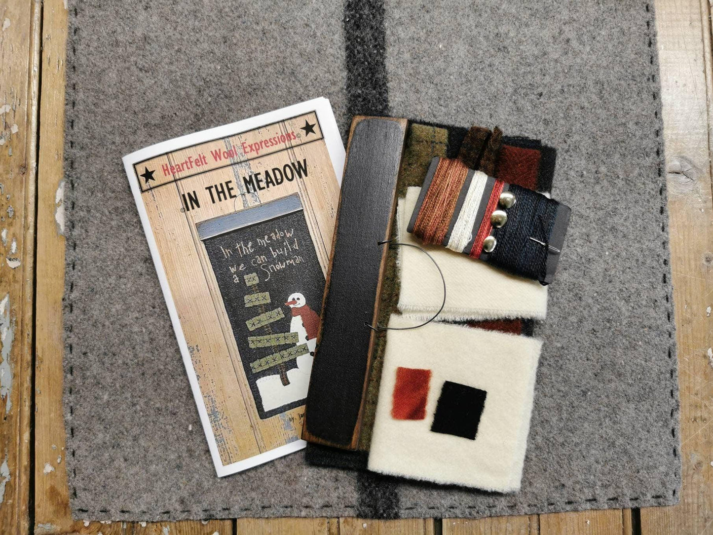 In The Meadow Wall Mat Paper Pattern - All About Ewe Wool Shop