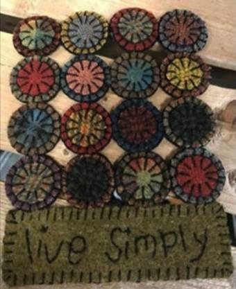 Live Simply Mat Digital Download - All About Ewe Wool Shop