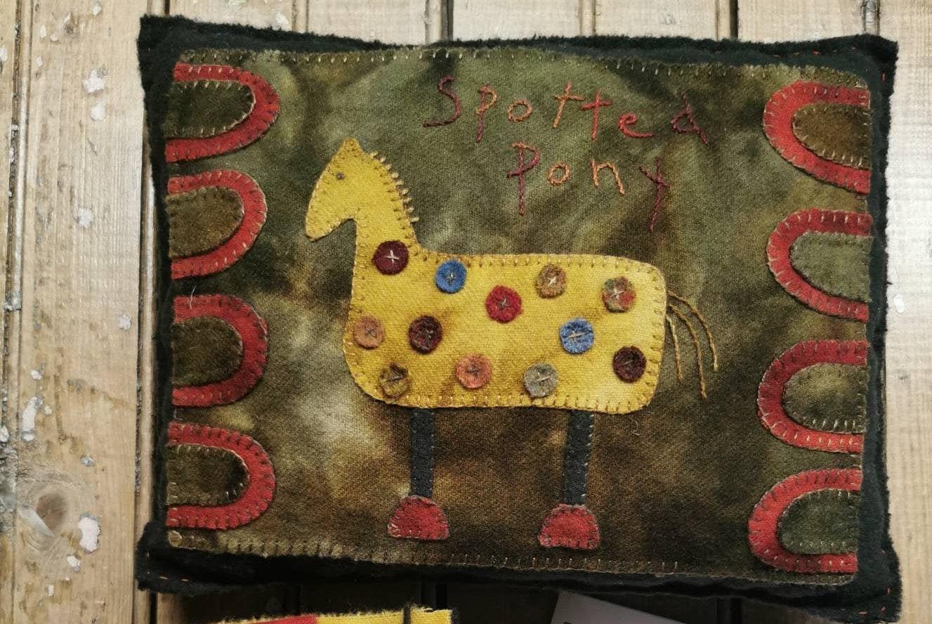 SPOTTED PONY PILLOW Paper Pattern - All About Ewe Wool Shop