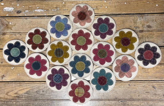 Penny Flower Mat Digital Download - All About Ewe Wool Shop