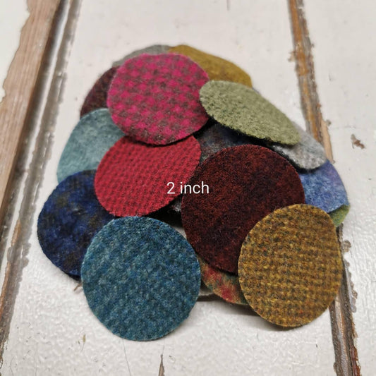 Pre-cut Wool Penny Packs | 25 or 50 Count | 2 inch - All About Ewe Wool Shop